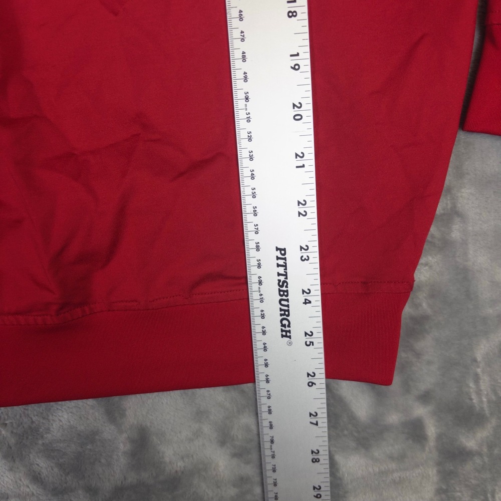 FootJoy Quarter Zip Pullover Mens Large Red Long Sleeve Golf Jacket RH Logo - Picture 4 of 6